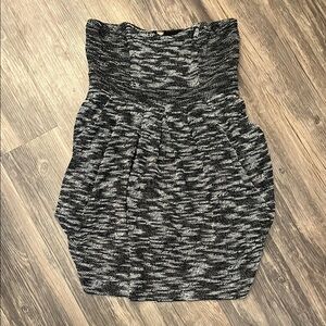 Free People Black and Gray Knit Dress